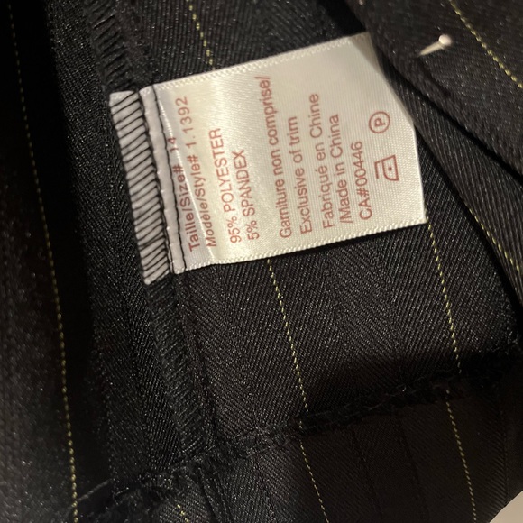 Black blazer jacket, with Brown pinstripe size US 14 - Picture 7 of 7